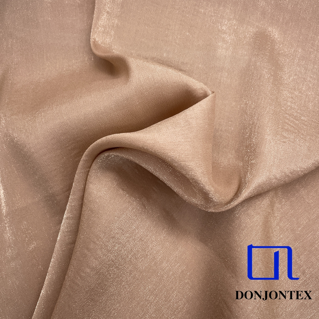 Eco-Friendly GRS Certified Shiny 100% Polyester Satin Fabric with Soft Feeling Anti-Static for Girls' Sleepwear