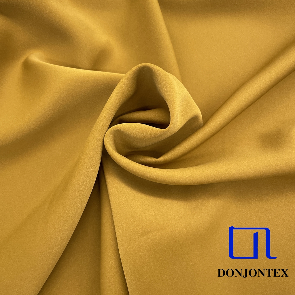 Wholesale Recycled GRS Certified 100% Polyester Satin Fabric Soft Feeling and Eco-Friendly Anti-Static for Girls' Sleepwear