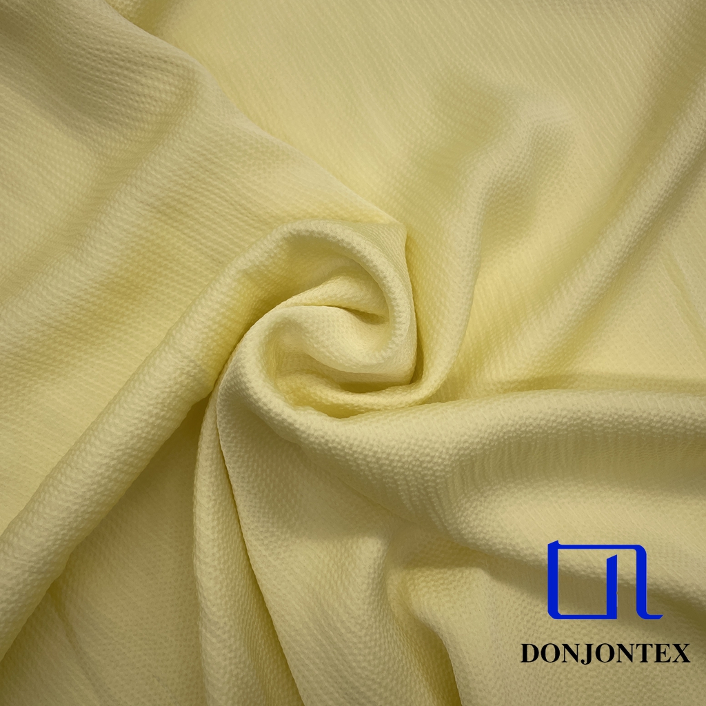 Latest Fashion GRS Certified 99% Polyester 1% Spandex Bubble Satin Fabric with Eco-Friendly Anti-Static for Girls' Dress