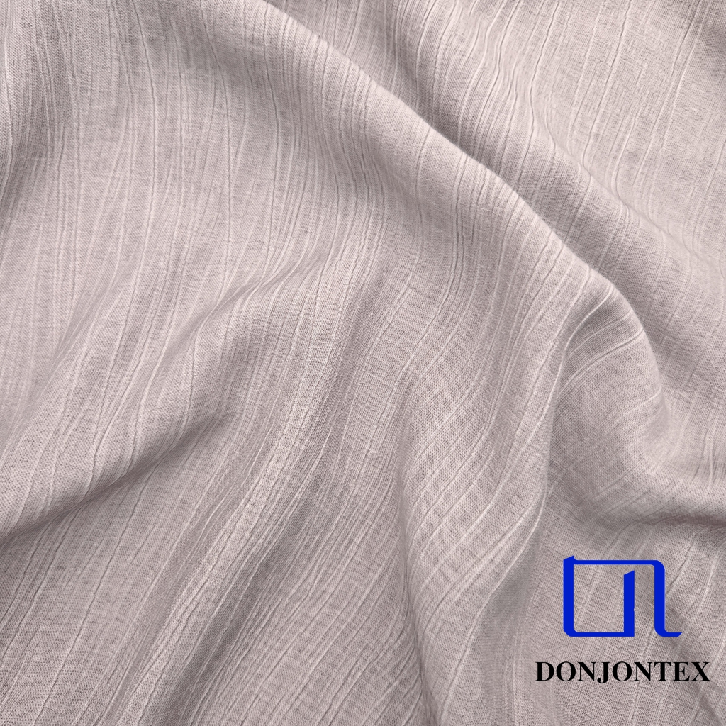 Designer Choice Nylon Rayon Breathable Eco-friendly Woven Fabric for Women's Long-Sleeved T-Shirts Dresses