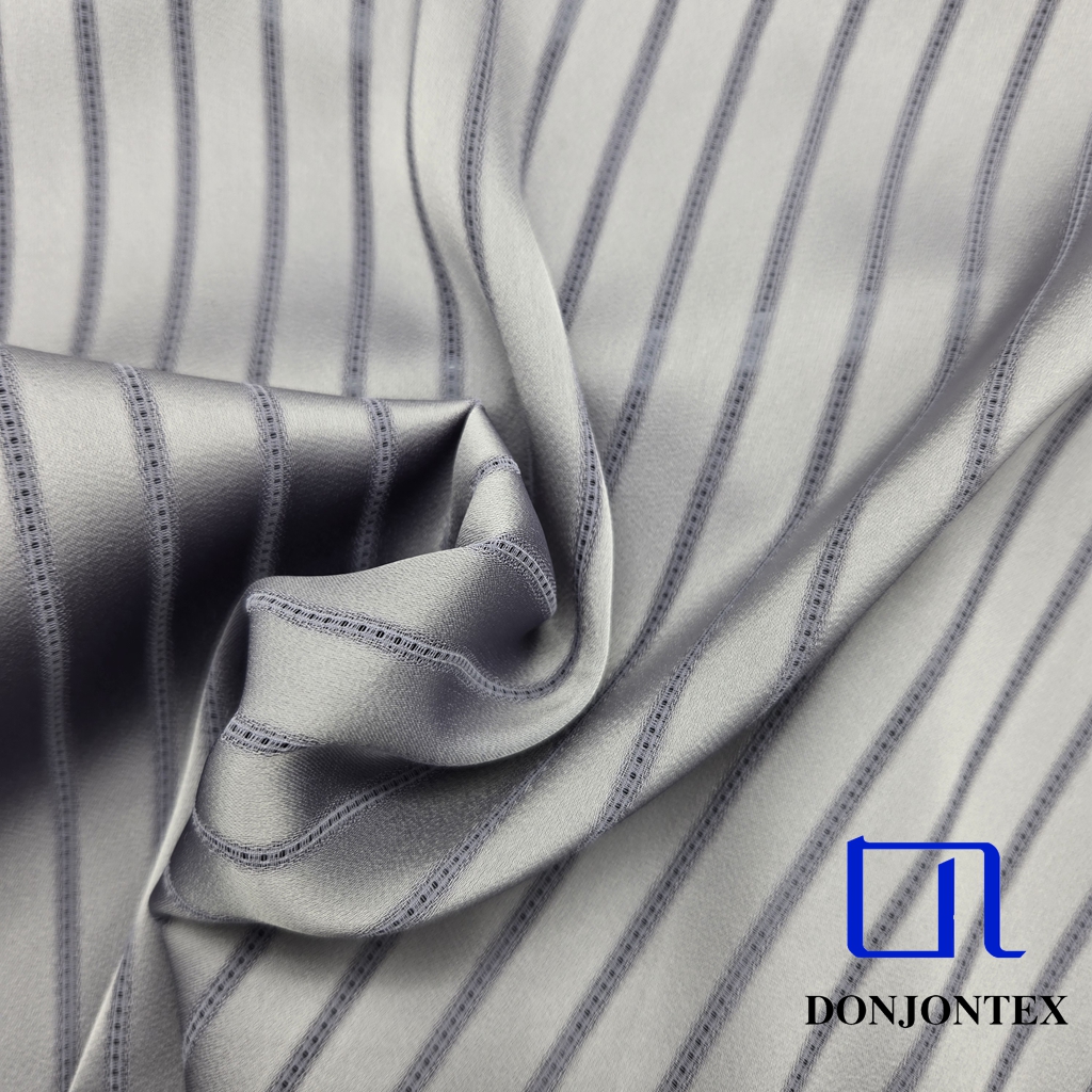 New Design 100% Polyester Acetate-like Satin Fabric with Soft Touch Feeling and Stretch Plain Dyed for Girls' Dress