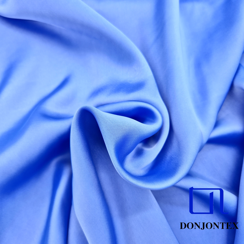 2025 CEY Satin Fabric Yarn No-Spandex 100% Polyester Soft Smooth Stretch Material for Girls' Wedding Dresses Garments