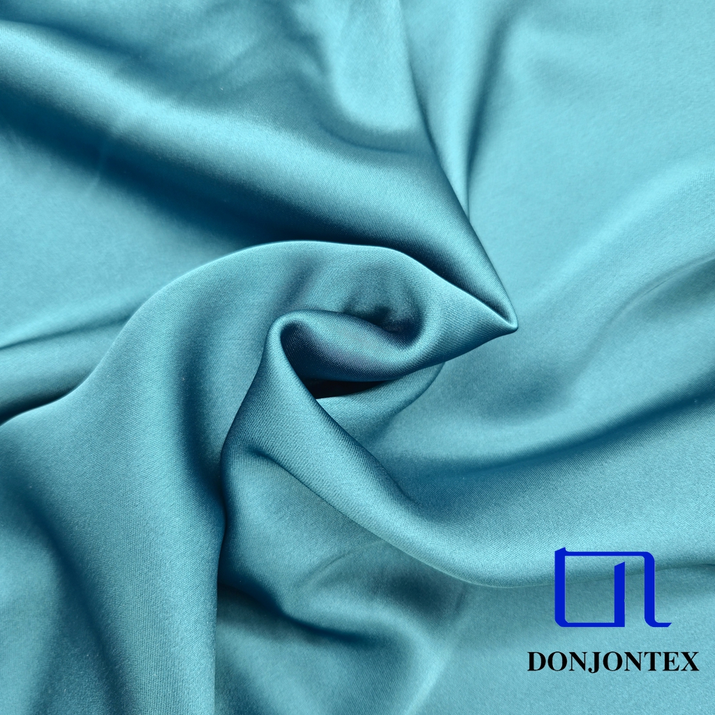 Oeko-Tex Standard Polyester Satin Fabric Soft Touch Stretch Plain Dyed for Girls for Garments & Sleepwear