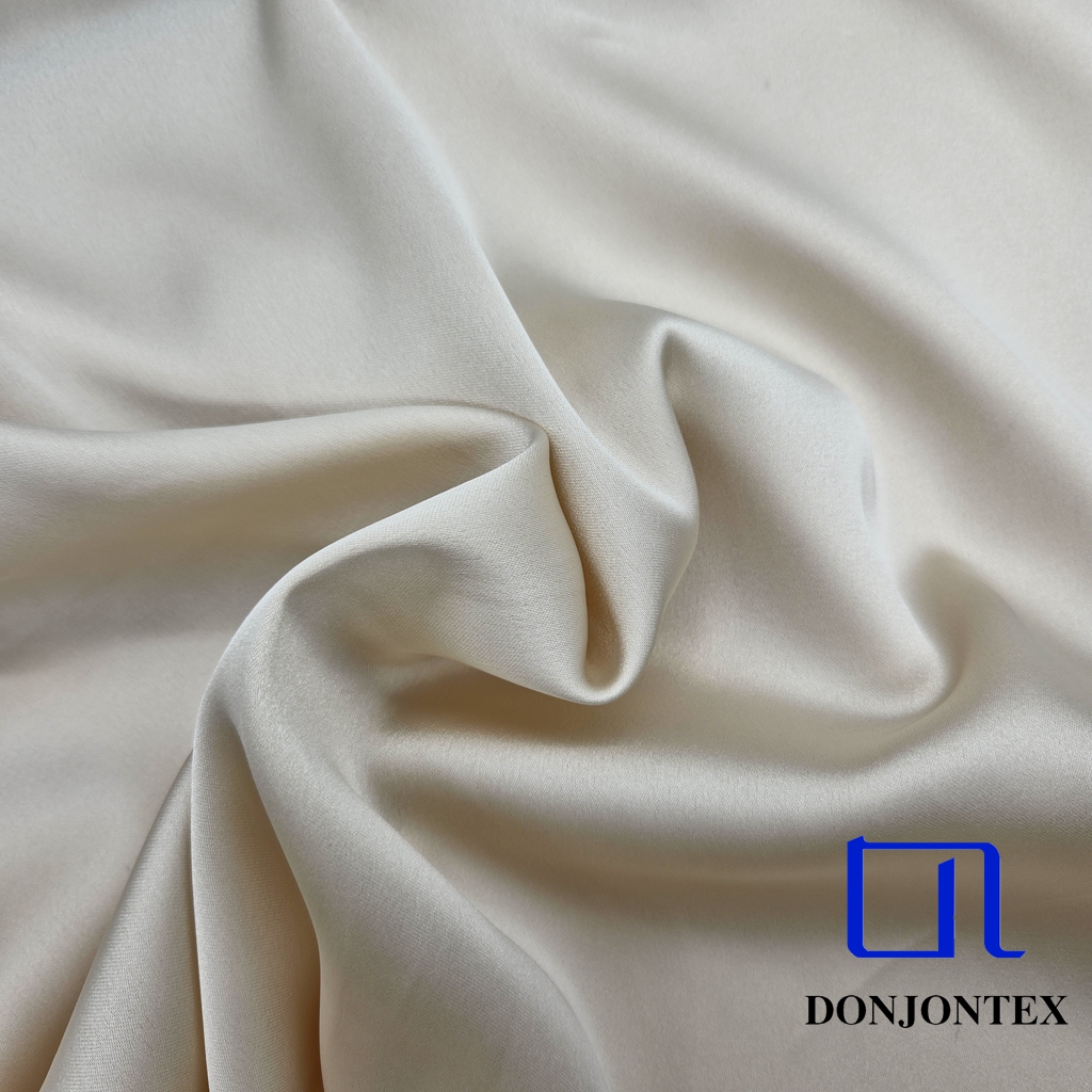 Shiny Acetate-liked Satin Fabric Plain Dyed Stretch Soft Feeling Popular Girls' Sleeping Wear Garments