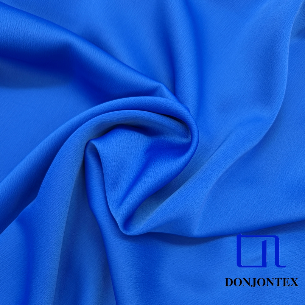 Soft Touch Hand Feeling Polyester Spandex Stretch Crepe Satin Fabric for Women Long Dress