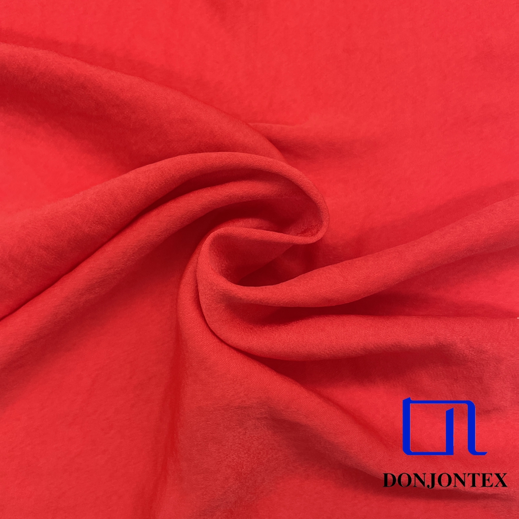 Premium Quality GRS Certified Recycled Polyester Plain Dyed Satin Fabric for Girls' Evening Gown and Sleepwear Wedding Lining